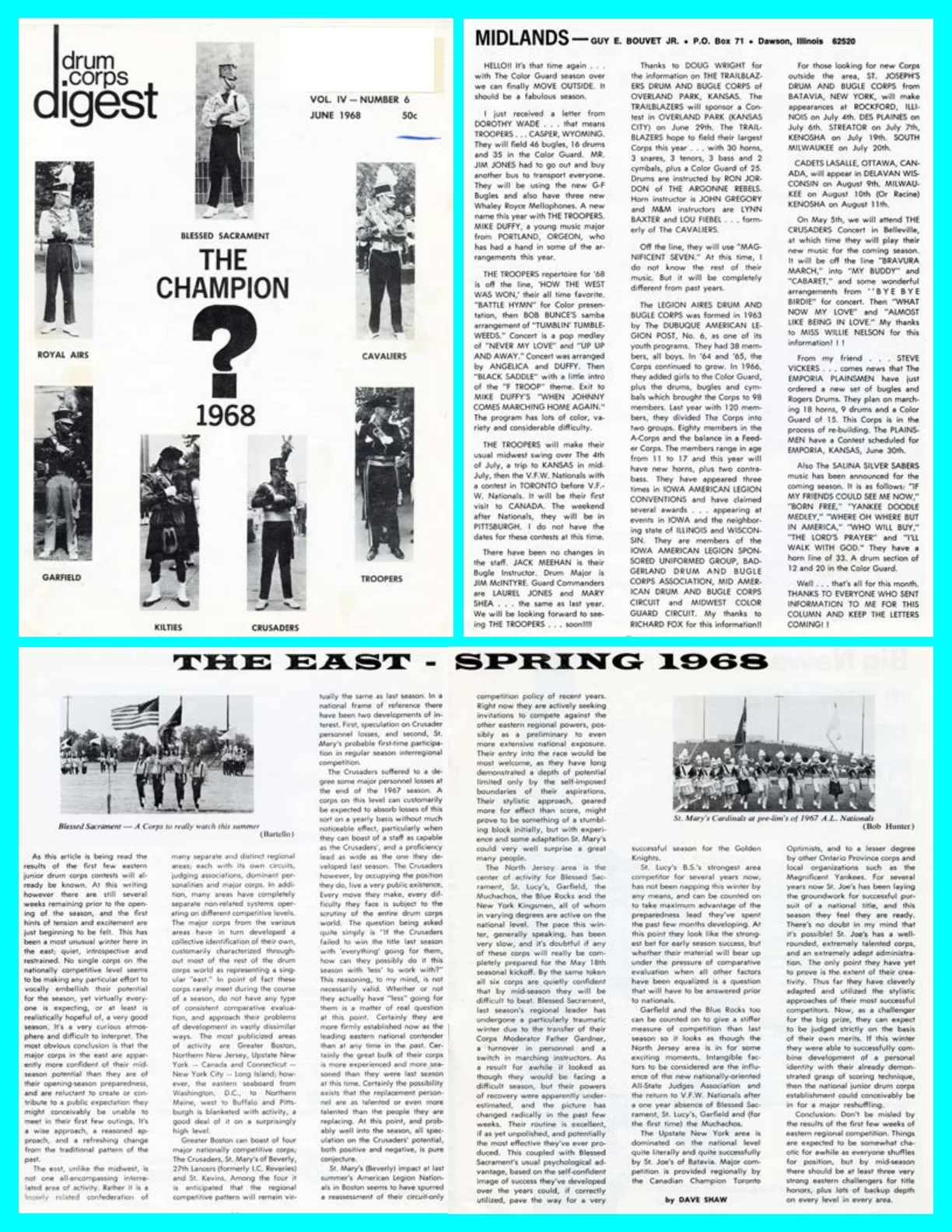 Drum Corps Digest, June 1968