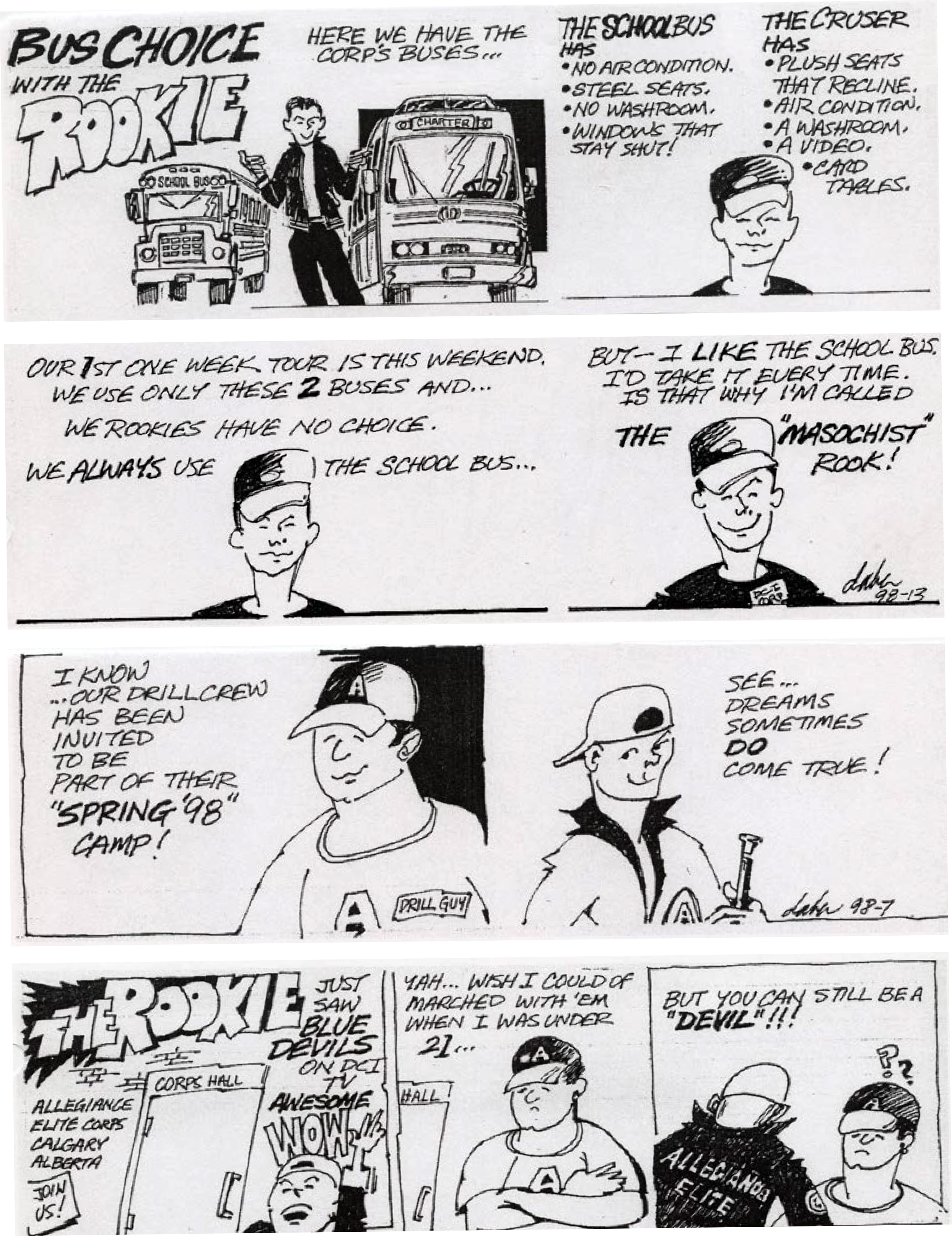 Bus Choice with the Rookie Cartoon